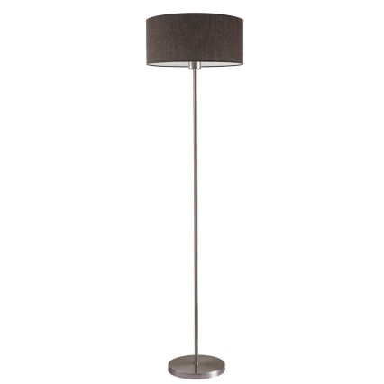 LED põrandalamp TUNJA 1xE27/20W/230V läbimõõt 38 cm matitud kroom/pruun