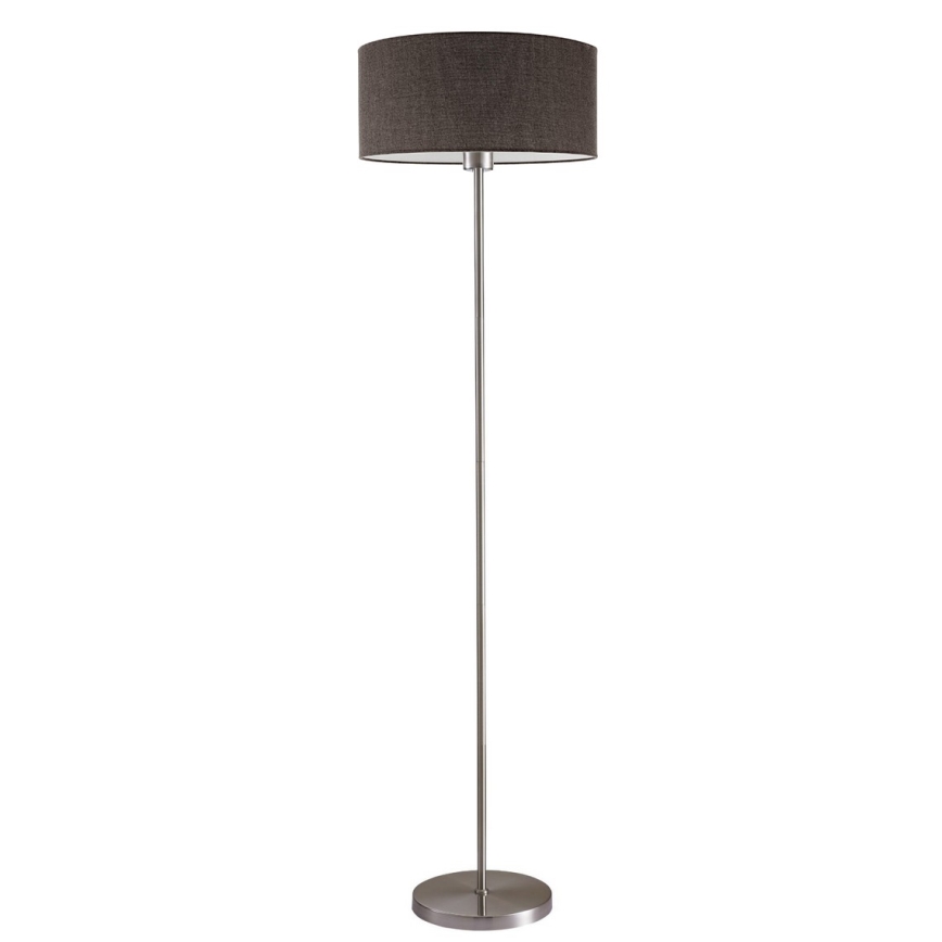 LED põrandalamp TUNJA 1xE27/20W/230V läbimõõt 38 cm matitud kroom/pruun