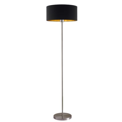 LED põrandalamp TUNJA 1xE27/20W/230V, läbimõõt 38 cm, mattkroom/must