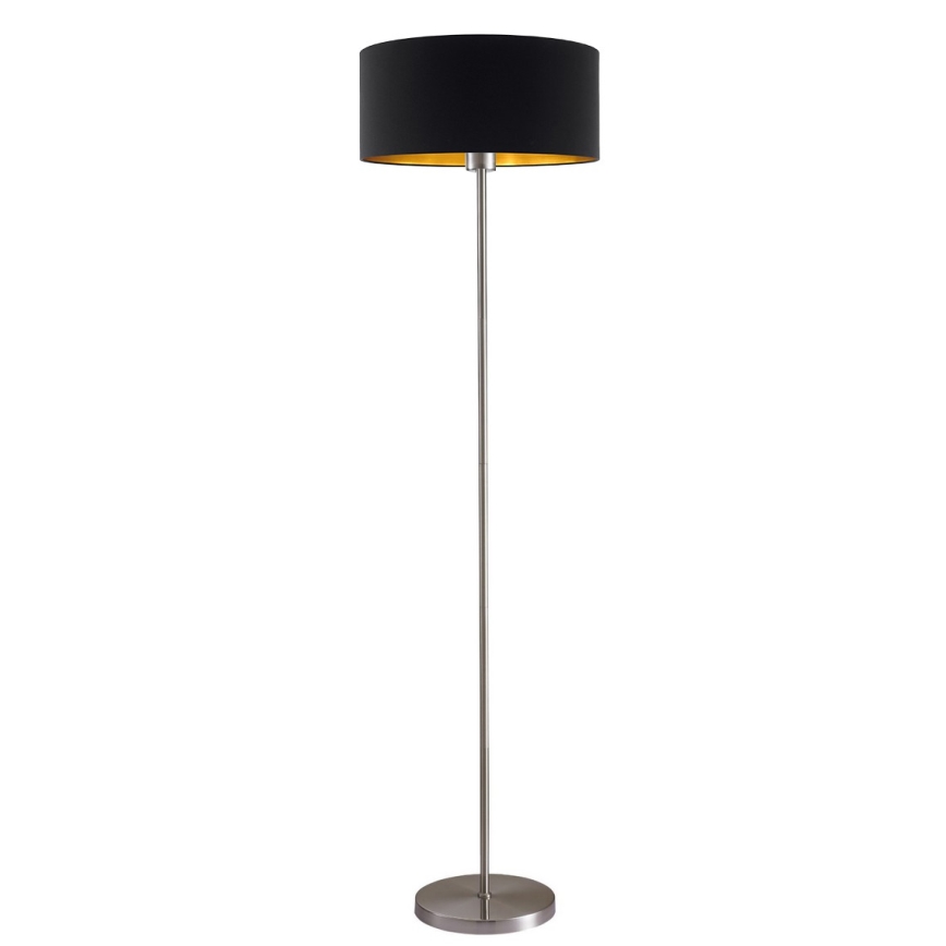 LED põrandalamp TUNJA 1xE27/20W/230V, läbimõõt 38 cm, mattkroom/must