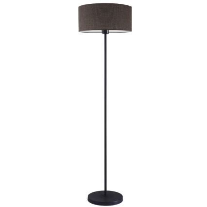 LED põrandalamp TUNJA 1xE27/20W/230V, läbimõõt 38 cm, must/pruun