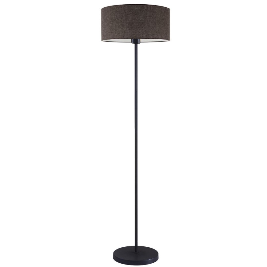 LED põrandalamp TUNJA 1xE27/20W/230V, läbimõõt 38 cm, must/pruun