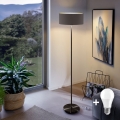 LED-põrandalamp TUNJA 1xE27/20W/230V läbimõõt 38 cm must/pruun