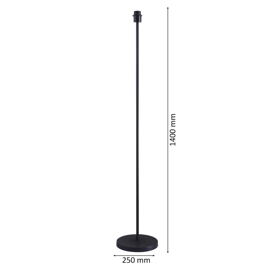 LED põrandalamp TUNJA 1xE27/20W/230V läbimõõt 38 cm must/valge