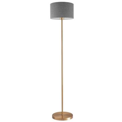 LED-põrandalamp TUNJA 1xE27/20W/230V Ø 30 cm kuldne/hall