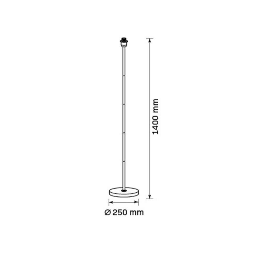 LED-põrandalamp TUNJA 1xE27/20W/230V Ø 30 cm kuldne/hall