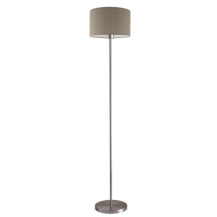 LED põrandalamp TUNJA 1xE27/20W/230V, Ø 30 cm, matitud kroom/taupe