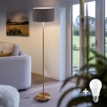 LED-põrandalamp TUNJA 1xE27/20W/230V Ø 38 cm kuldne/pruun