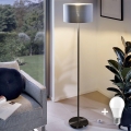 LED põrandalamp TUNJA 1xE27/20W/230V Ø 38 cm must/hall