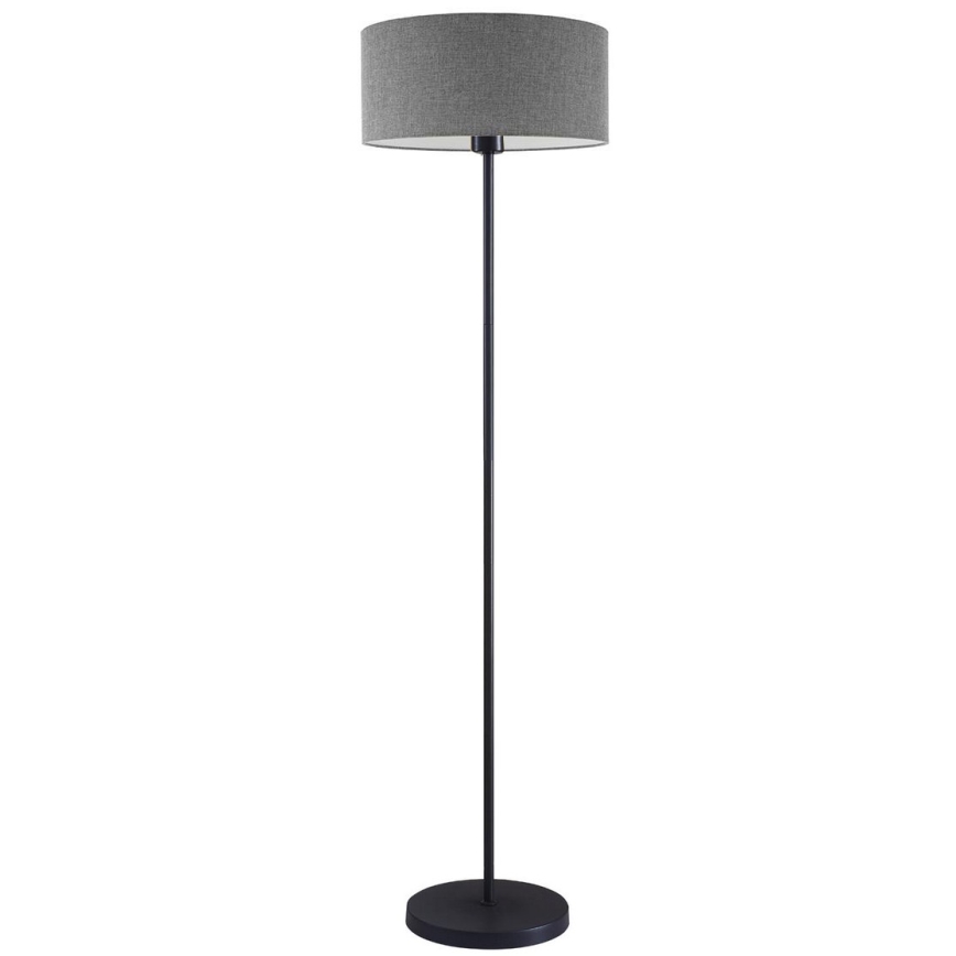 LED põrandalamp TUNJA 1xE27/20W/230V Ø 38 cm must/hall