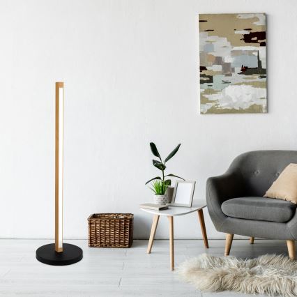 LED Põrandalamp VERDE LED/18W/230V 3000K tamm/must