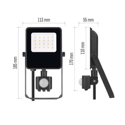 LED Prožektor anduriga VISIO LED/10W/230V 4000K IP65
