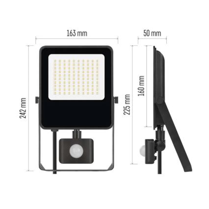 LED Prožektor anduriga VISIO LED/50W/230V 4000K IP65