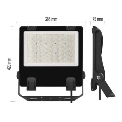 LED Prožektor AVENO LED/200W/230V 4000K 32000 lm IP66 must