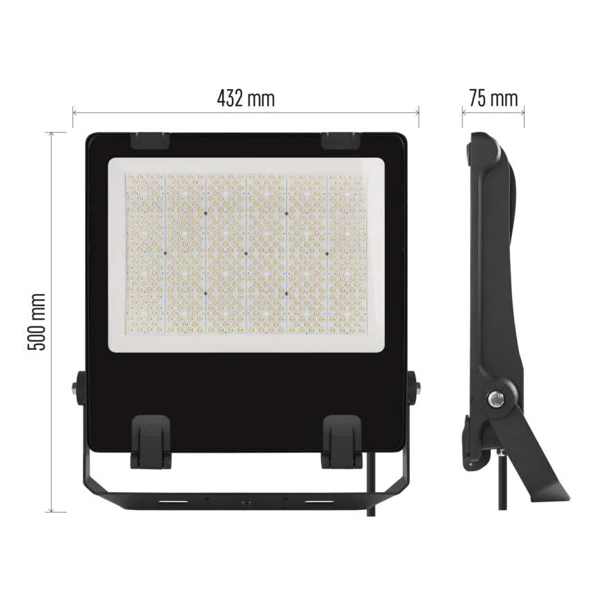 LED Prožektor AVENO LED/300W/230V 4000K 48000 lm IP66 must