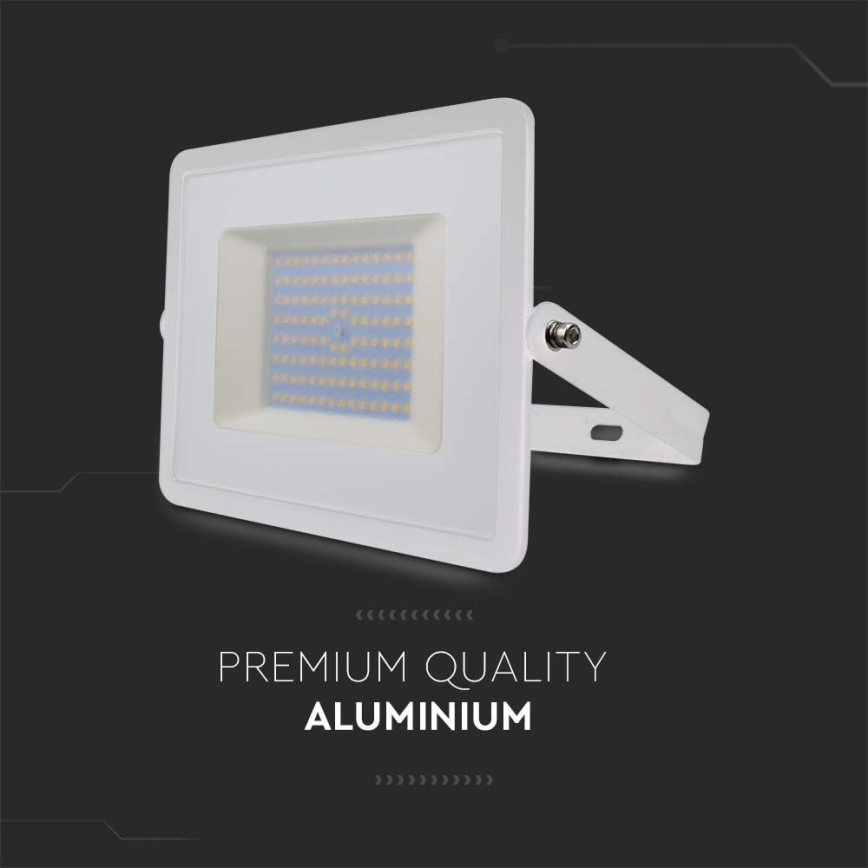 LED Prožektor LED/100W/230V 4000K IP65 valge