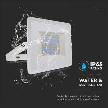 LED Prožektor LED/100W/230V 4000K IP65 valge