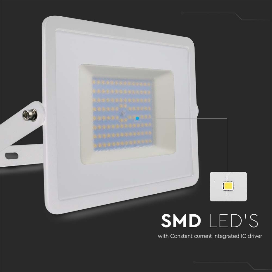LED Prožektor LED/100W/230V 4000K IP65 valge