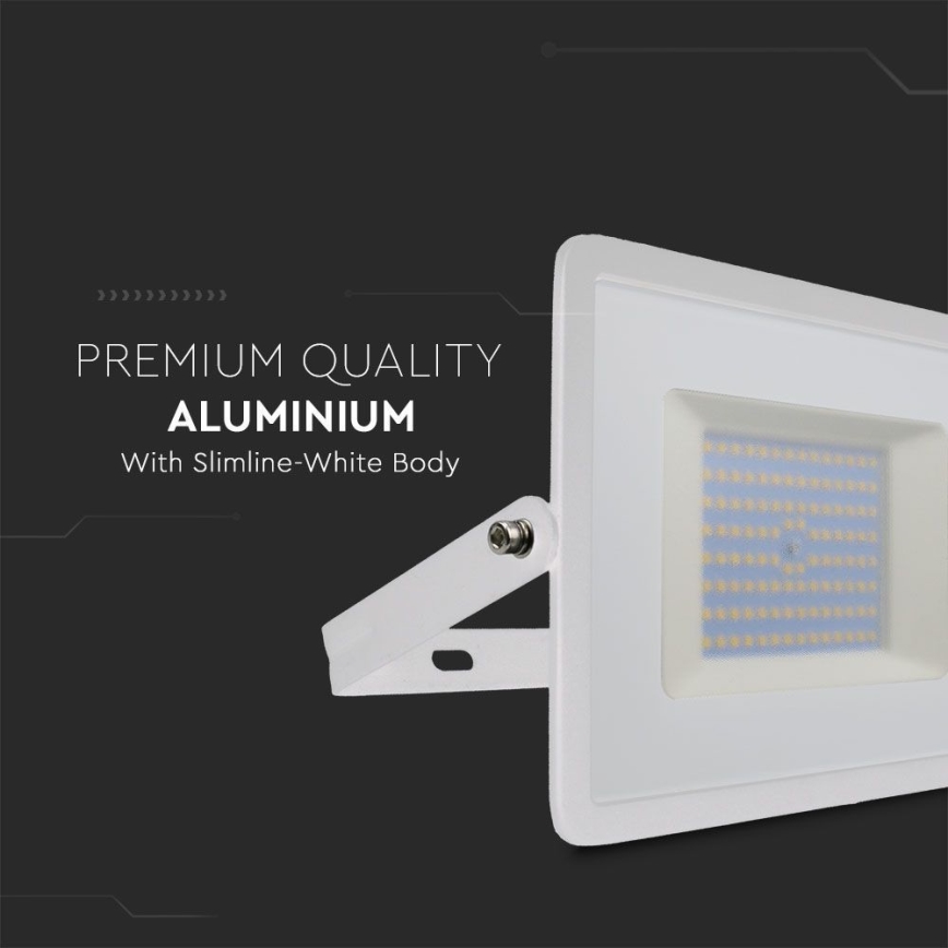 LED Prožektor LED/100W/230V 6500K IP65 valge