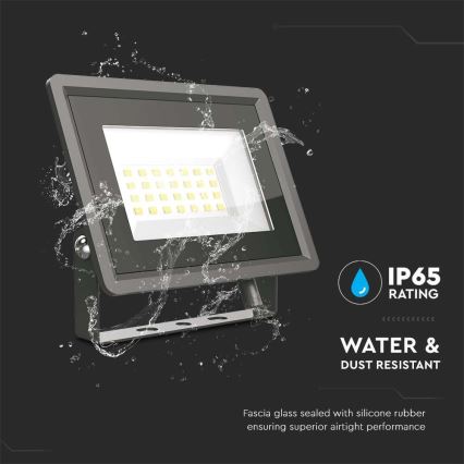 LED Prožektor LED/20W/230V 6500K IP65 must