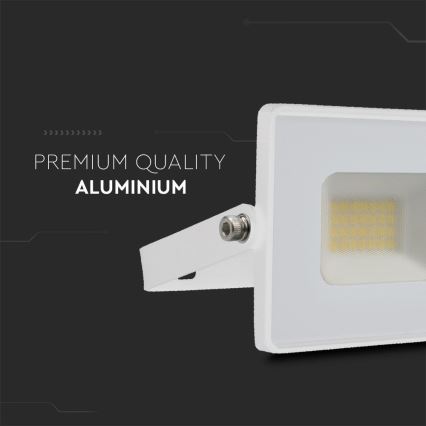 LED Prožektor LED/20W/230V 6500K IP65 valge