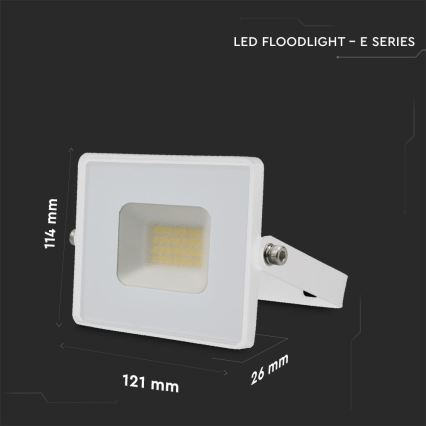 LED Prožektor LED/20W/230V 6500K IP65 valge
