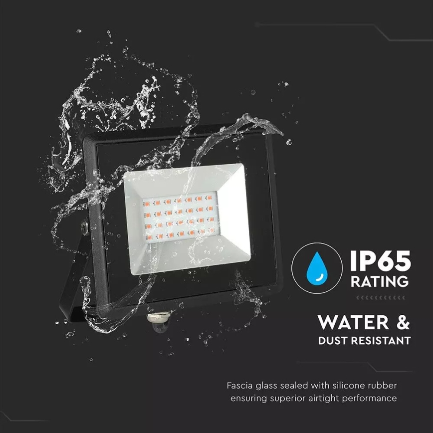 LED Prožektor LED/20W/230V IP65 roosa valgus