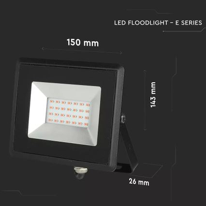 LED Prožektor LED/20W/230V IP65 roosa valgus