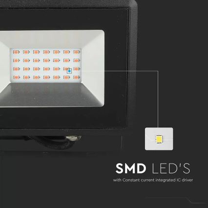 LED Prožektor LED/20W/230V IP65 roosa valgus