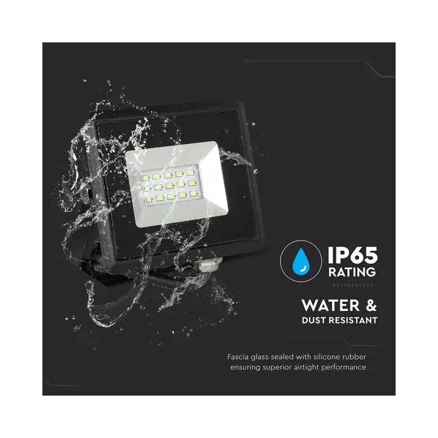 LED Prožektor LED/20W/230V IP65 roheline tuli