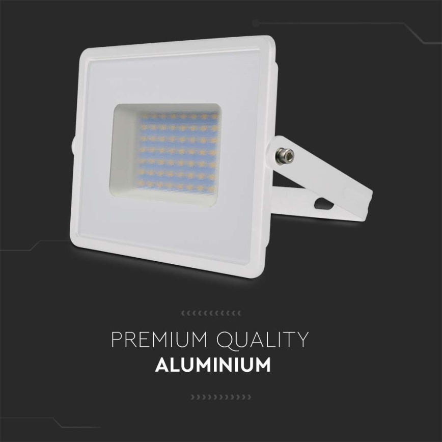 LED Prožektor LED/50W/230V 6500K IP65 valge