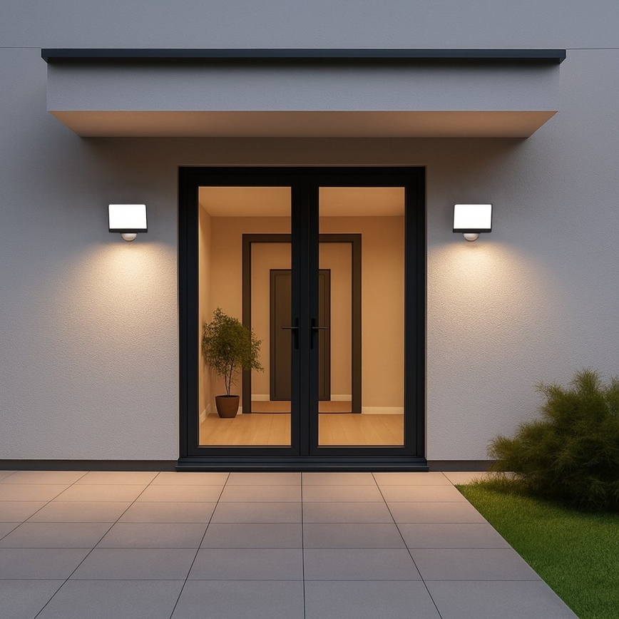 LED-prožektor liikumis- ja hämarusanduriga DAVOS LED/30W/230V IP54 must