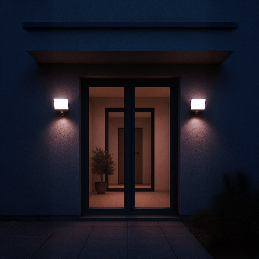 LED-prožektor liikumis- ja hämarusanduriga DAVOS LED/30W/230V IP54 must