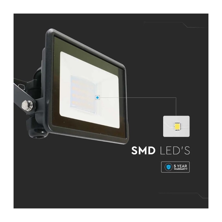 LED Prožektor otseühendusega SAMSUNG CHIP LED/20W/230V IP65 6500K