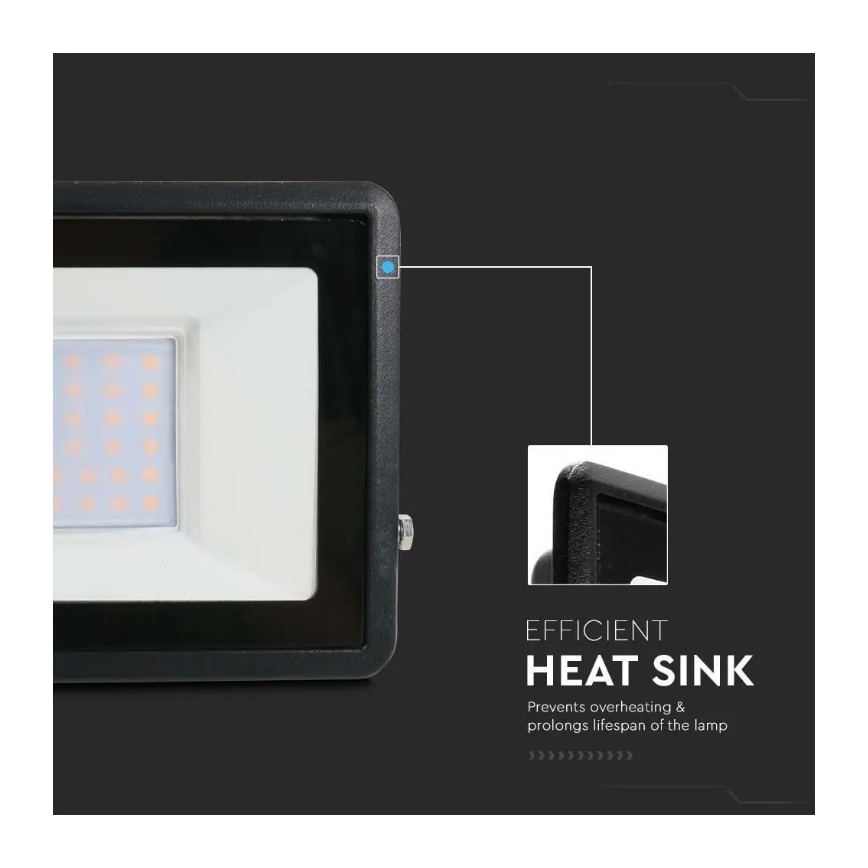 LED Prožektor otseühendusega SAMSUNG CHIP LED/30W/230V IP65 6500K