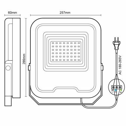 LED Prožektor PROFI LED/100W/180-265V 5000K IP65