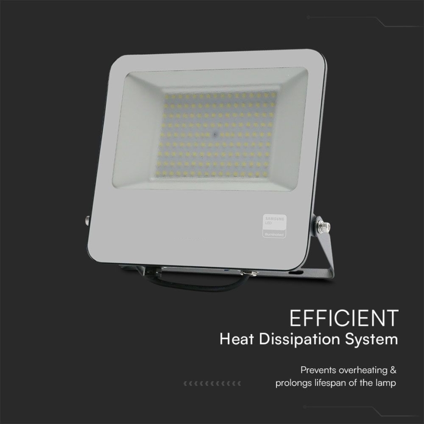 LED Prožektor SAMSUNG CHIP LED/100W/230V 6400K IP65 must