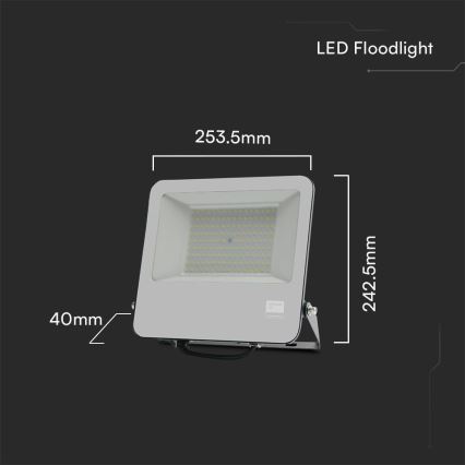 LED Prožektor SAMSUNG CHIP LED/100W/230V 6400K IP65 must