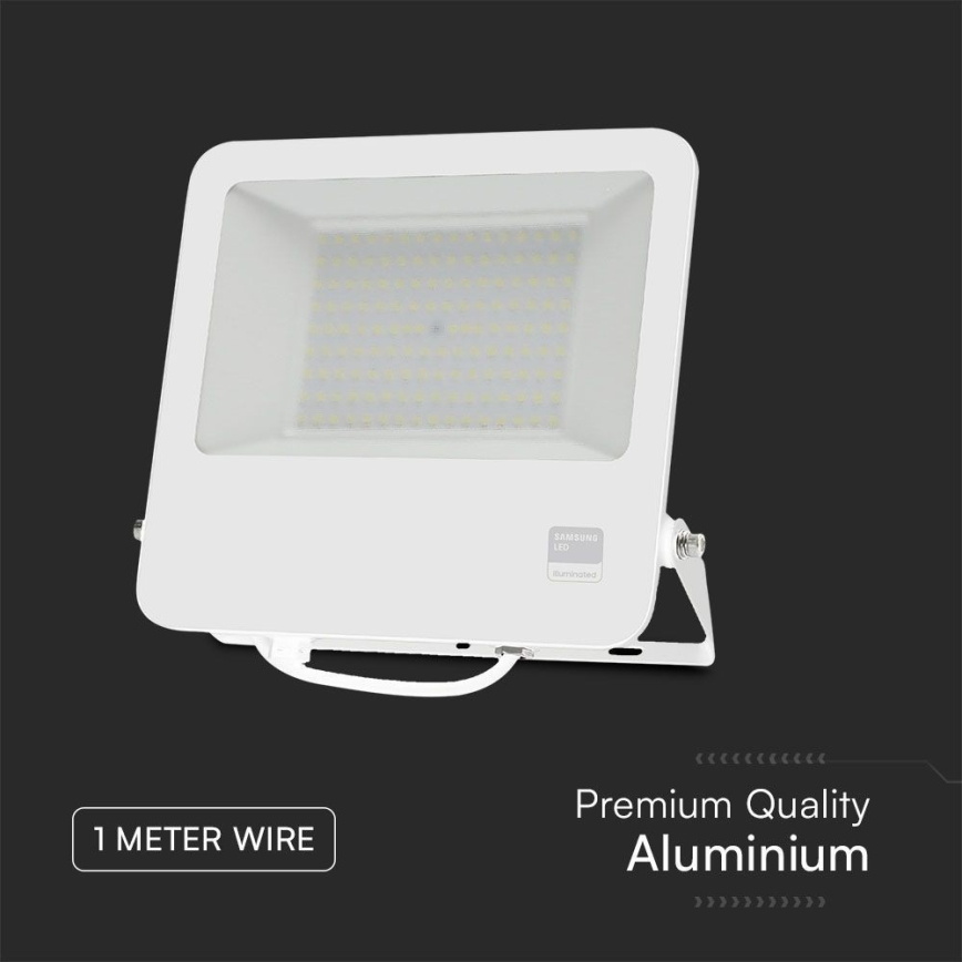 LED Prožektor SAMSUNG CHIP LED/100W/230V 6400K IP65 valge