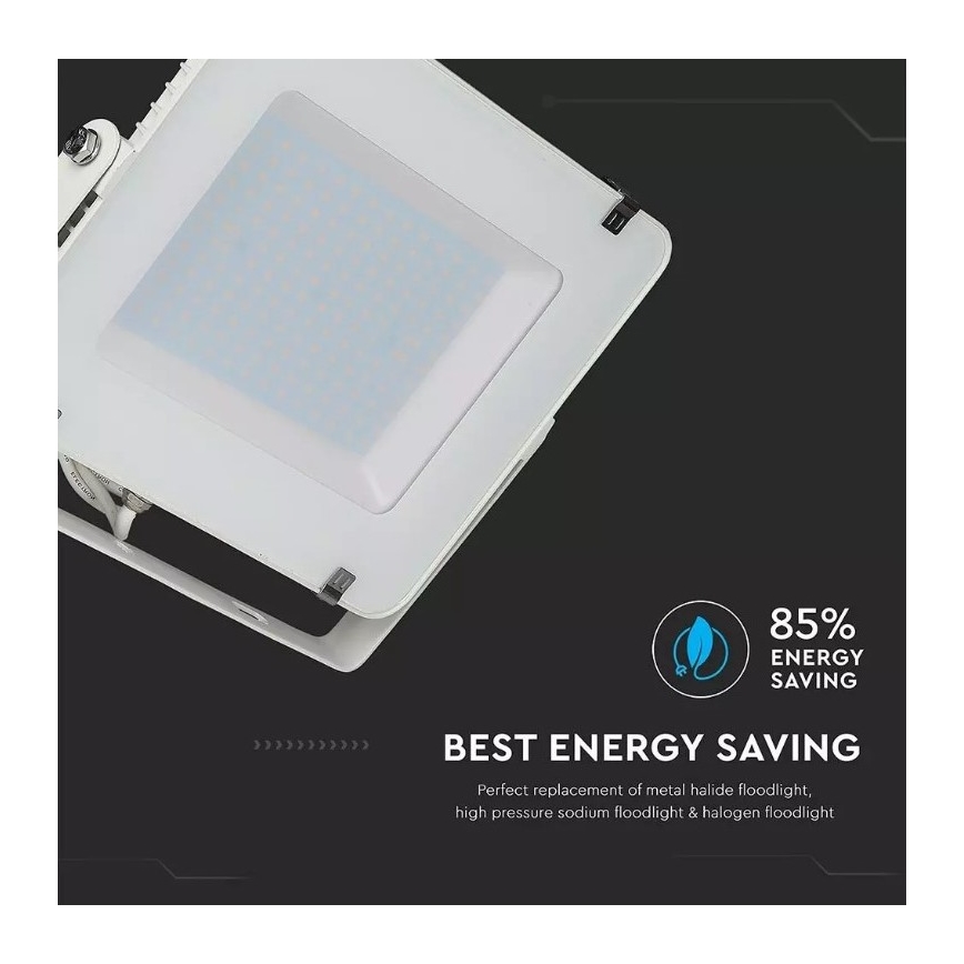 LED Prožektor SAMSUNG CHIP LED/150W/230V 3000K IP65 valge