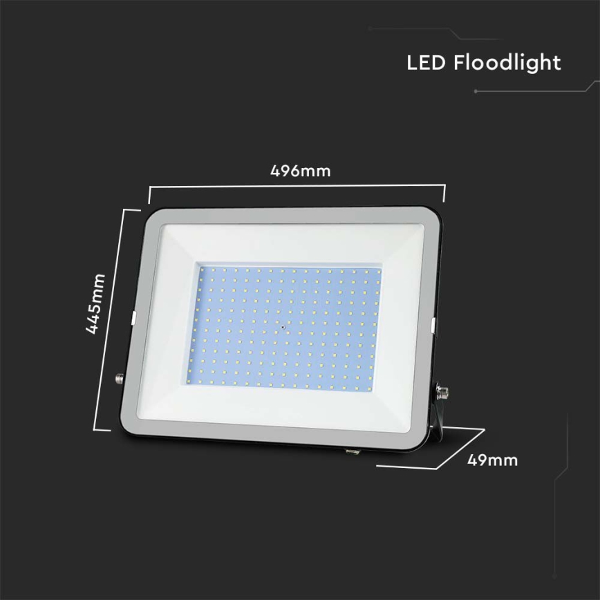 LED Prožektor SAMSUNG CHIP LED/300W/230V 6500K IP65 must