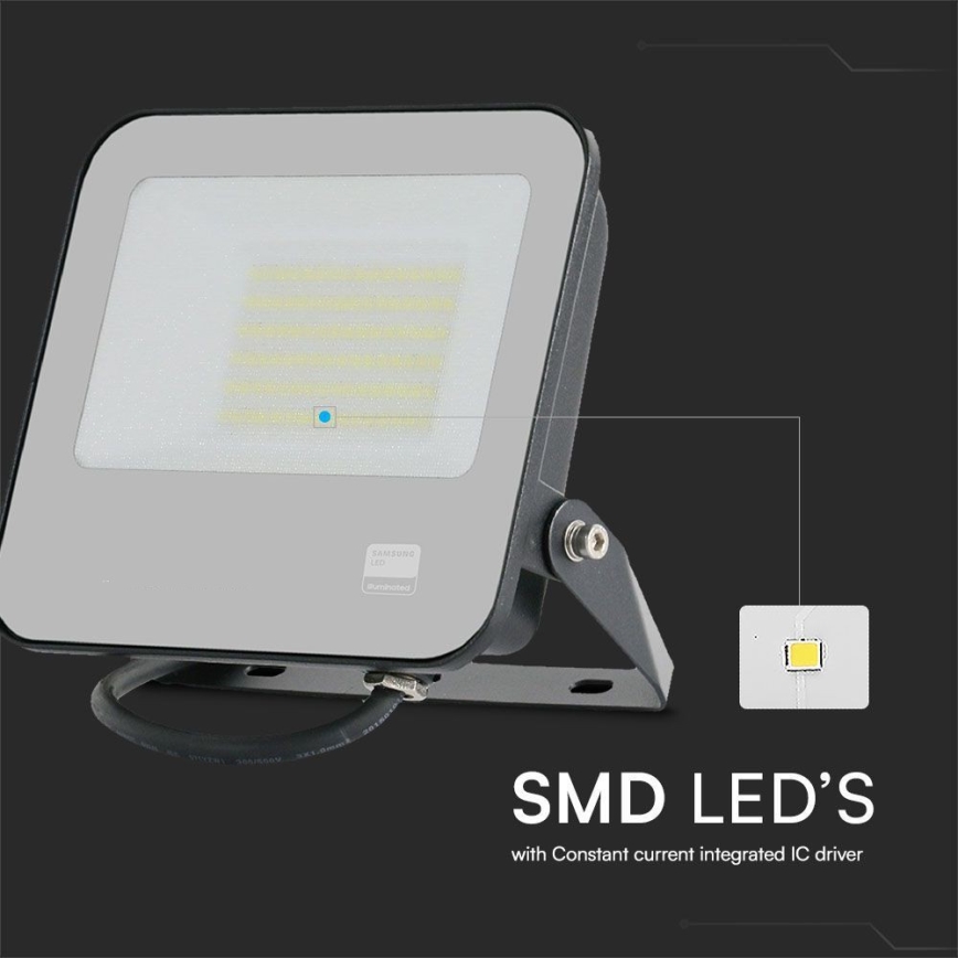 LED Prožektor SAMSUNG CHIP LED/50W/230V 6500K IP65 must