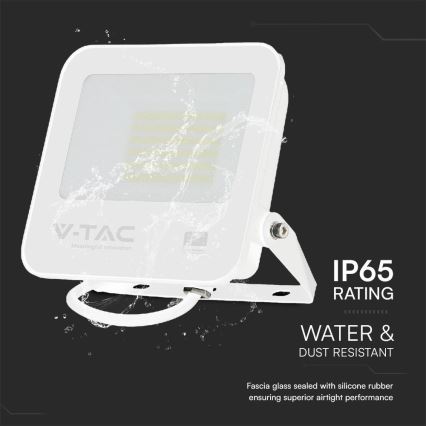 LED Prožektor SAMSUNG CHIP LED/50W/230V 6500K IP65 valge
