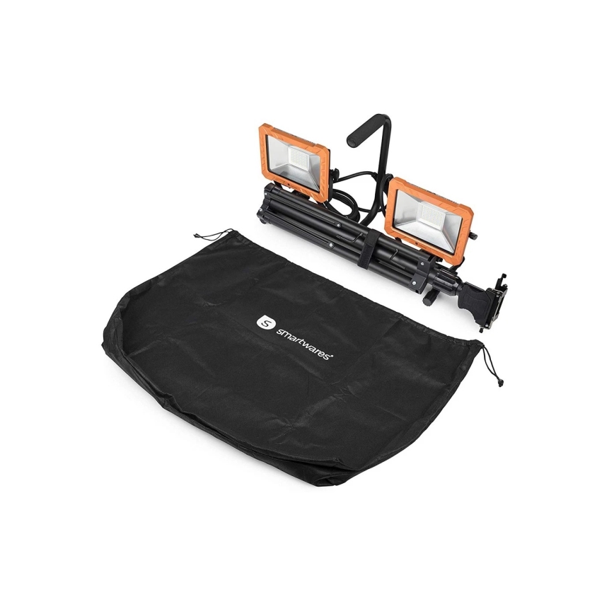 LED-prožektor statiiviga 2xLED/30W/230V 4000K IP65 oranž/must