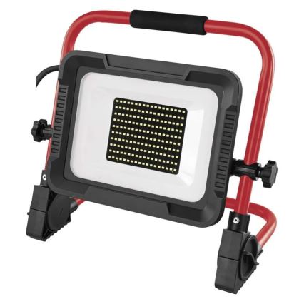 LED-prožektor statiiviga ELION LED/100W/230V 4000K IP65 punane/must