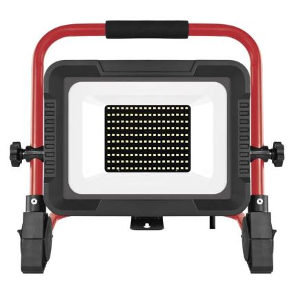LED-prožektor statiiviga ELION LED/100W/230V 4000K IP65 punane/must
