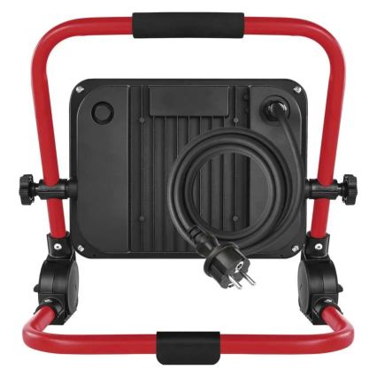 LED-prožektor statiiviga ELION LED/100W/230V 4000K IP65 punane/must