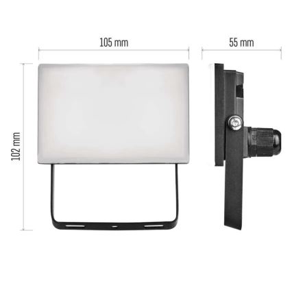 LED Prožektor TAMBO LED/10W/230V 4000K IP65