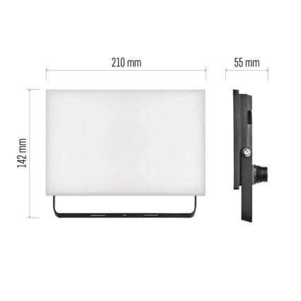 LED Prožektor TAMBO LED/50W/230V 4000K IP65