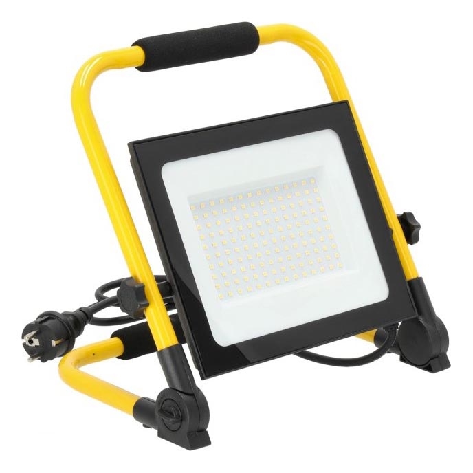 LED Prožektor TIGRA LED/100W/4000K IP54 must/kollane